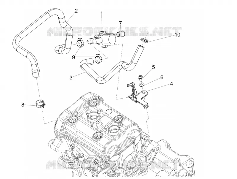 AIR SECONDAIRE Aprilia APRILIA-MOTORCYCLES 660 TUONO 2022  Tuono 660 4T 8V E5 Factory ABS