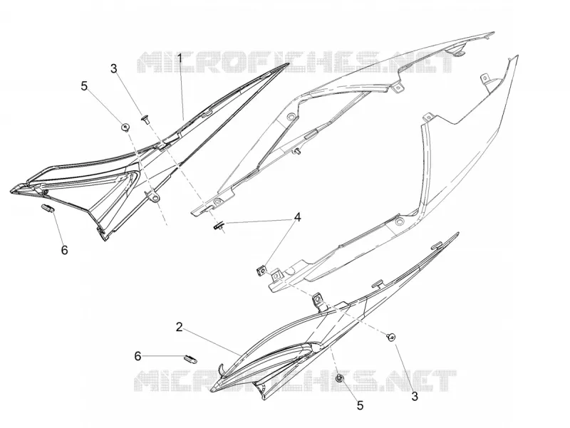 CARENAGES CENTRAUX Aprilia APRILIA-MOTORCYCLES 660 TUONO 2024  Tuono 660 4T 8V E5 Factory ABS