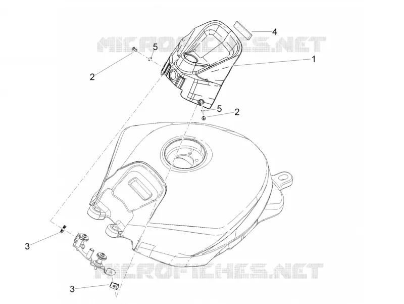 COUVRE RESERVOIR Aprilia APRILIA-MOTORCYCLES 660 TUONO 2023  Tuono 660 4T 8V E5 Factory ABS