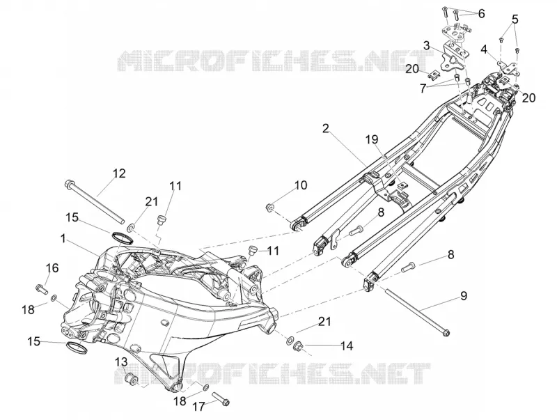 Châssis/coque Aprilia APRILIA-MOTORCYCLES 660 TUONO 2022  Tuono 660 4T 8V E5 Factory ABS