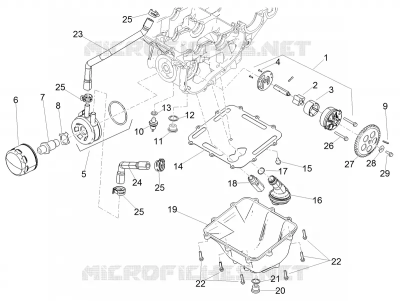 POMPE A HUILE - FILTRE A HUILE Aprilia APRILIA-MOTORCYCLES 660 TUONO 2022  Tuono 660 4T 8V E5 Factory ABS