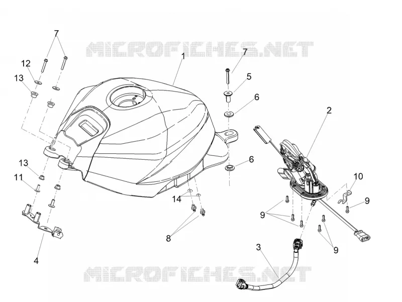 RESERVOIR A ESSENCE Aprilia APRILIA-MOTORCYCLES 660 TUONO 2022  Tuono 660 4T 8V E5 Factory ABS