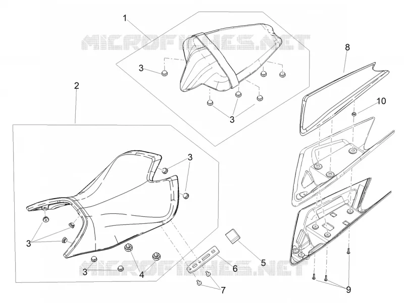 SELLE Aprilia APRILIA-MOTORCYCLES 660 TUONO 2023  Tuono 660 4T 8V E5 Factory ABS