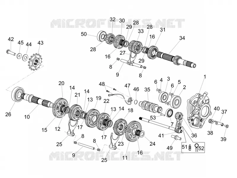 BOITE DE VITESSES Aprilia APRILIA-MOTORCYCLES 1100 TUONO 2025  Tuono V4 Factory 1100 E5+