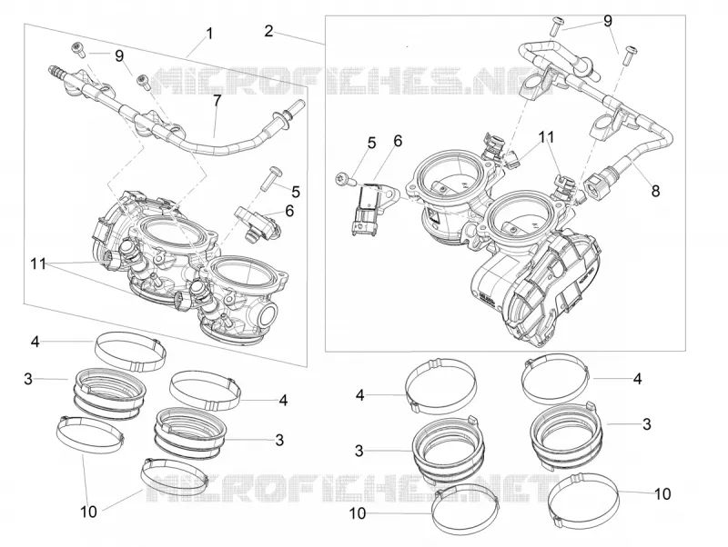 BOITIER PAPILLON INJECTION Aprilia APRILIA-MOTORCYCLES 1100 TUONO 2025  Tuono V4 Factory 1100 E5+