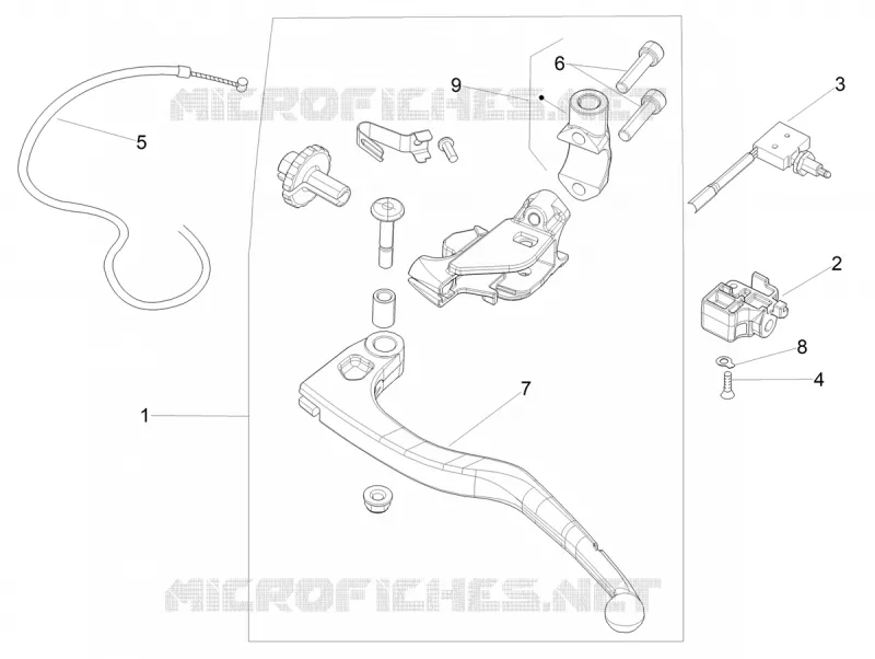 LEVIER D'EMBRAYAGE Aprilia APRILIA-MOTORCYCLES 1100 TUONO 2025  Tuono V4 Factory 1100 E5+