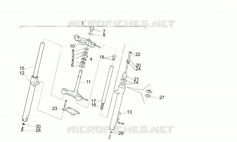 Fourche Av. N IM A Aprilia APRILIA-MOTORCYCLES 50 AF1 1991  AF1 FUTURA