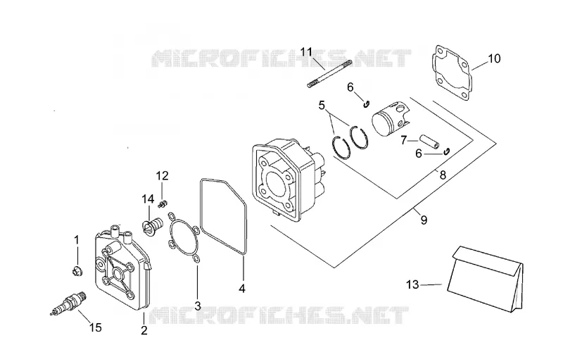 Groupe culasse I Aprilia APRILIA-SCOOTER 50 AREA-51 1999  Area 51