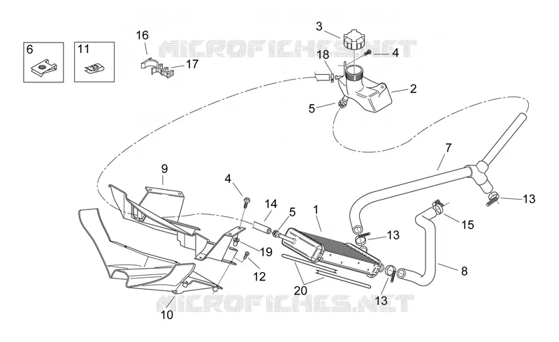 Radiateur Aprilia APRILIA-SCOOTER 50 AREA-51 1999  Area 51
