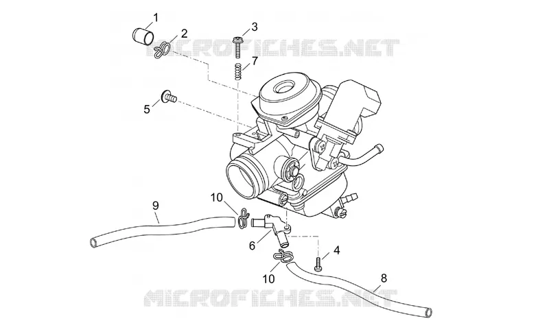Carburateur III Aprilia APRILIA-SCOOTER 200 ATLANTIC 2006  Atlantic