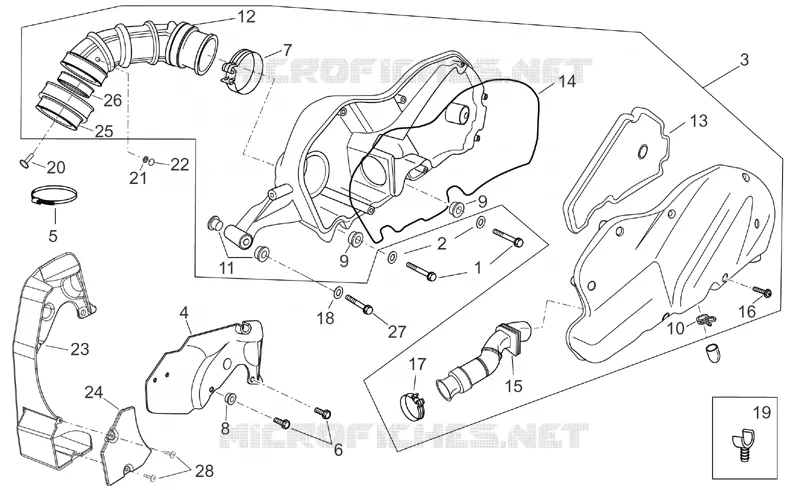 Corps filtre Aprilia APRILIA-SCOOTER 125 ATLANTIC 2006  Atlantic