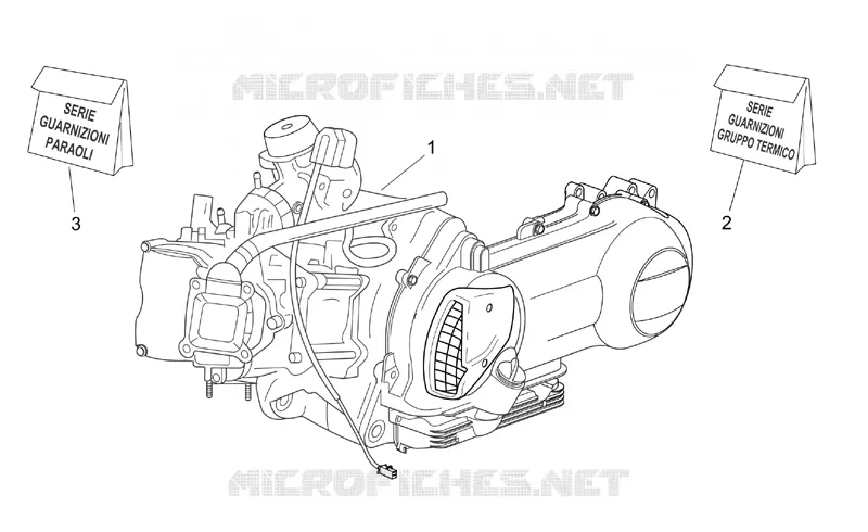 Moteur Aprilia APRILIA-SCOOTER 125 ATLANTIC 2003  Atlantic