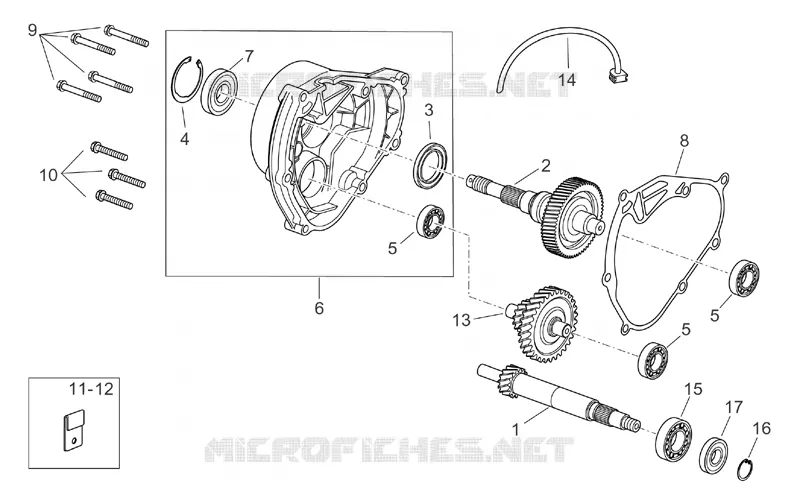 Transmission Aprilia APRILIA-SCOOTER 125 ATLANTIC 2003  Atlantic