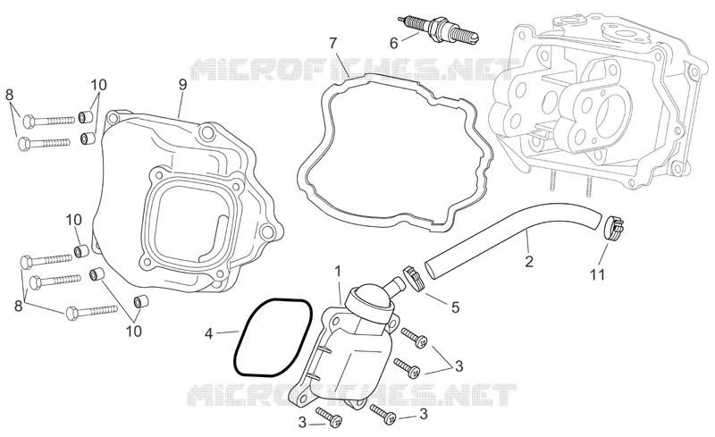Soupape reniflard huile Aprilia APRILIA-SCOOTER 125 ATLANTIC 2008  Atlantic