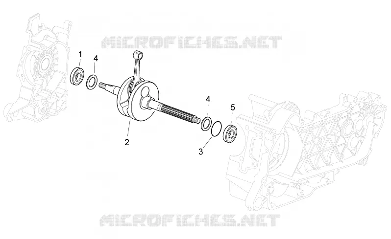 Arbre moteur Aprilia APRILIA-SCOOTER 125 ATLANTIC 2010  Atlantic E3
