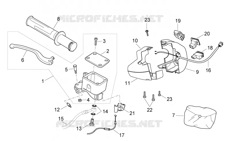 Commandes dte Aprilia APRILIA-SCOOTER 300 ATLANTIC 2012  Atlantic