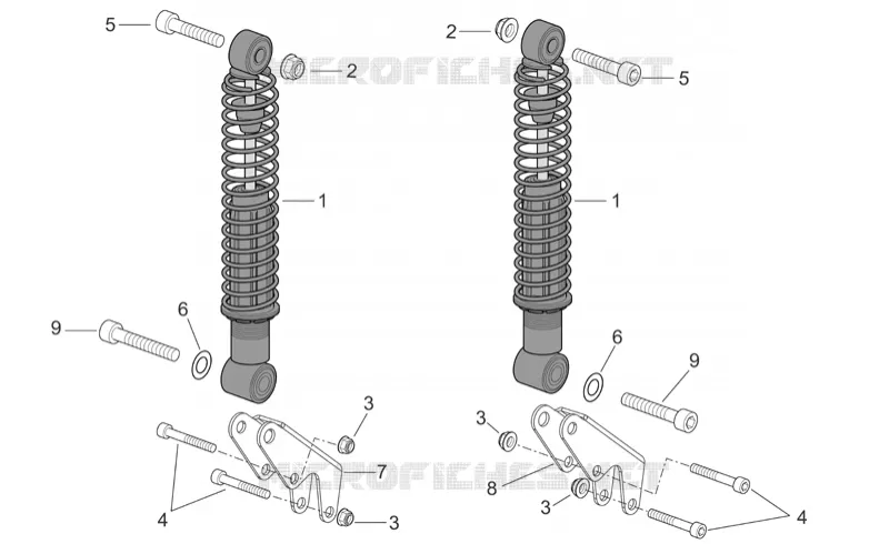 Suspension arriere Aprilia APRILIA-SCOOTER 400 ATLANTIC 2005  Atlantic Sprint