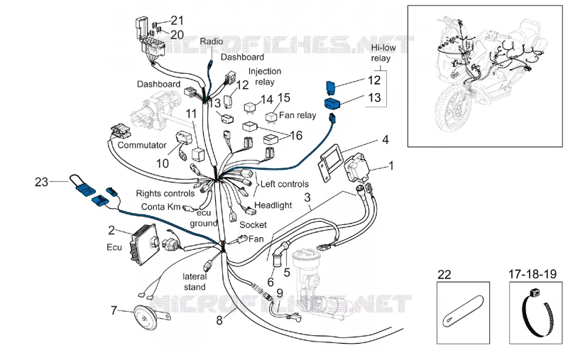 Circuit electrique I Aprilia APRILIA-SCOOTER 500 ATLANTIC 2002  Atlantic